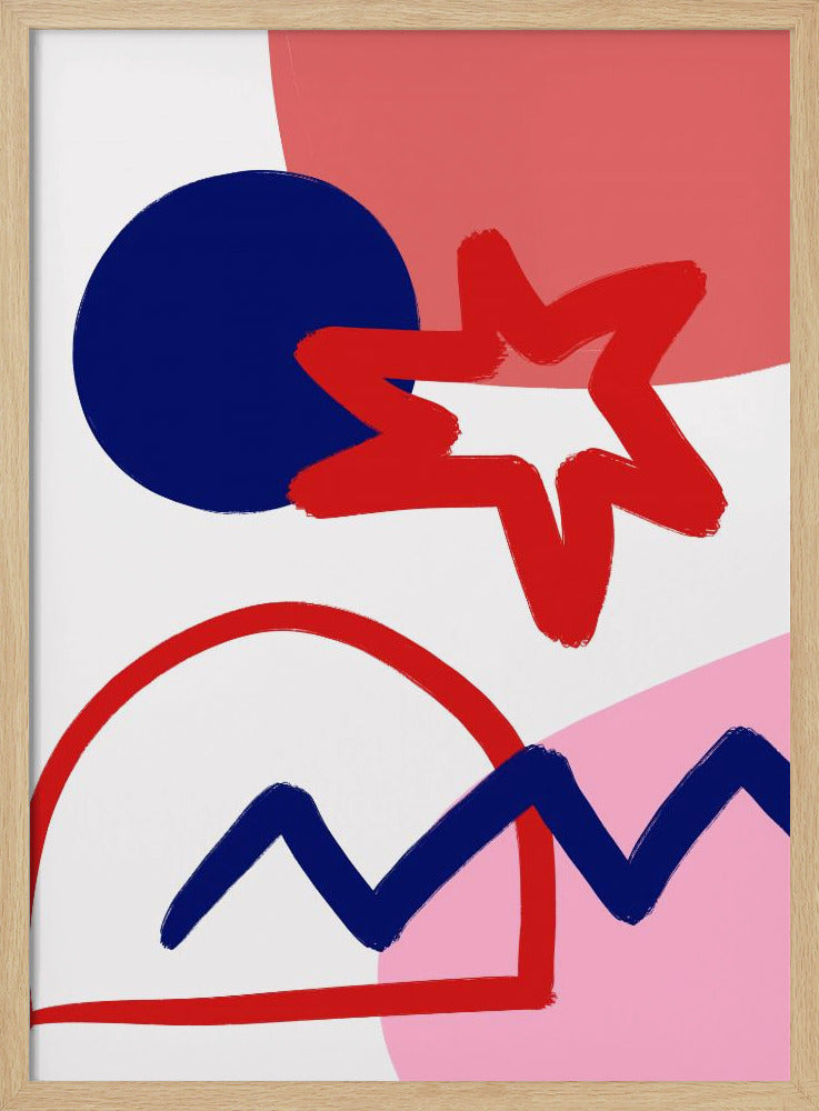 Gedurfde geometrische vormen | Poster