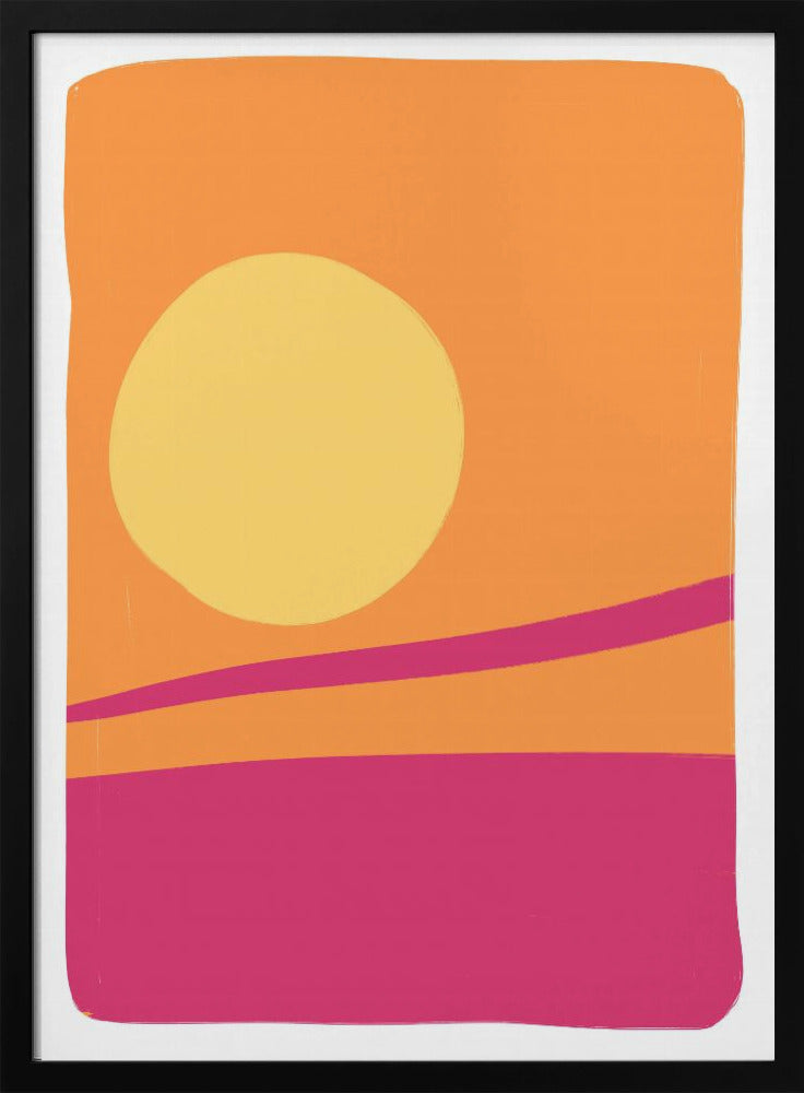 Levendige zonsonderganggloed | Poster