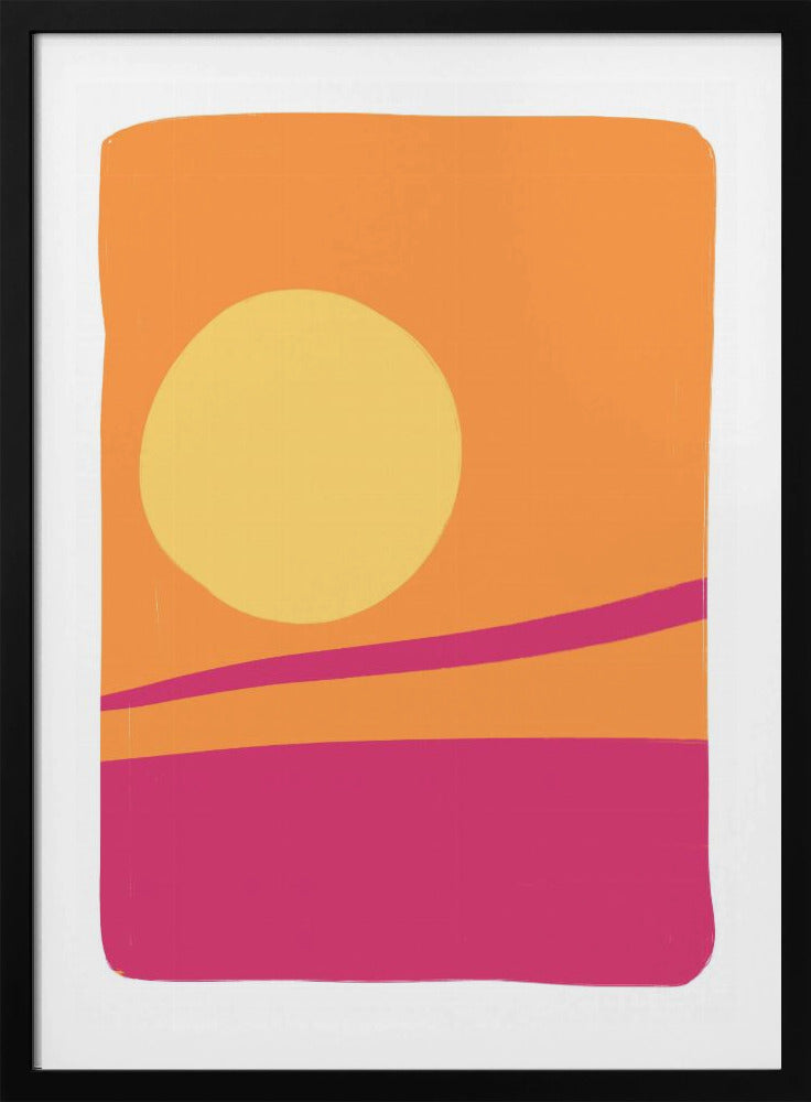 Levendige zonsonderganggloed | Poster