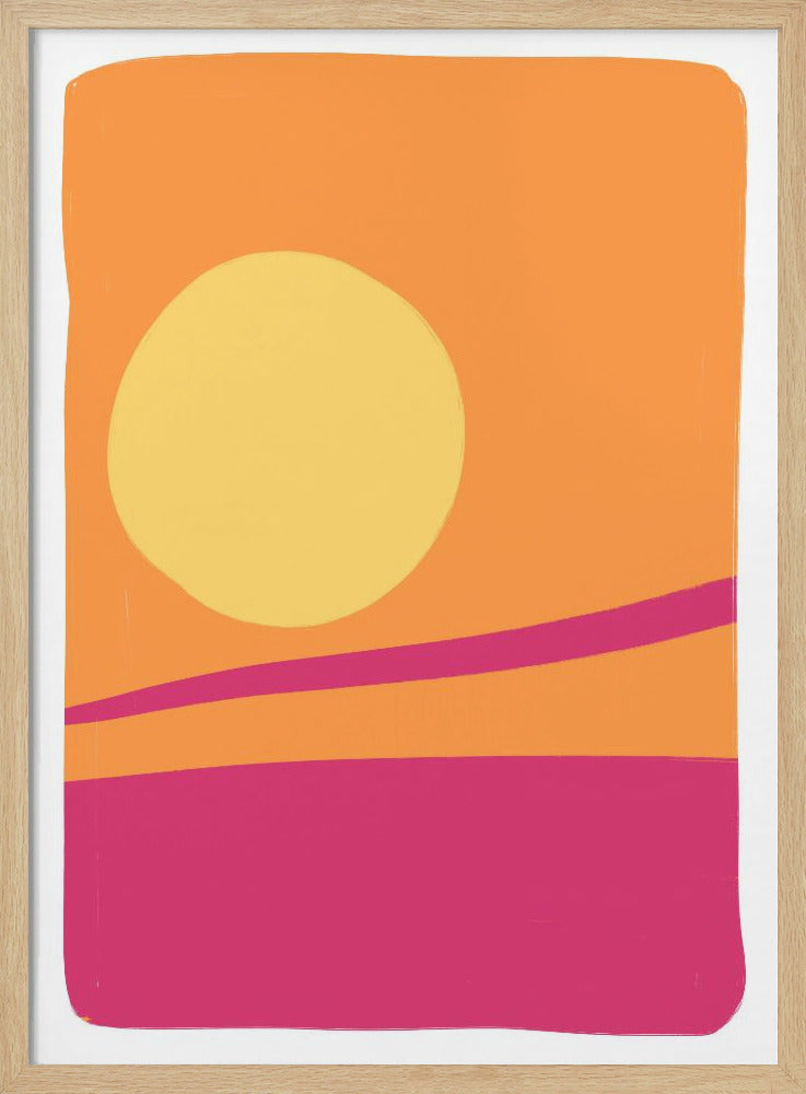 Levendige zonsonderganggloed | Poster