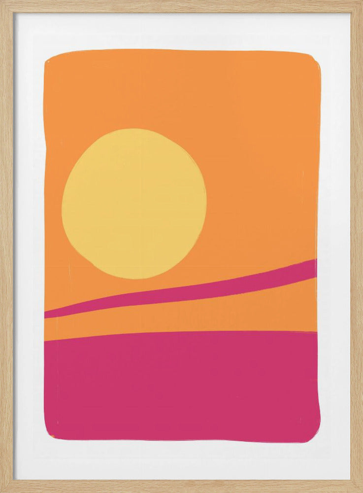 Levendige zonsonderganggloed | Poster