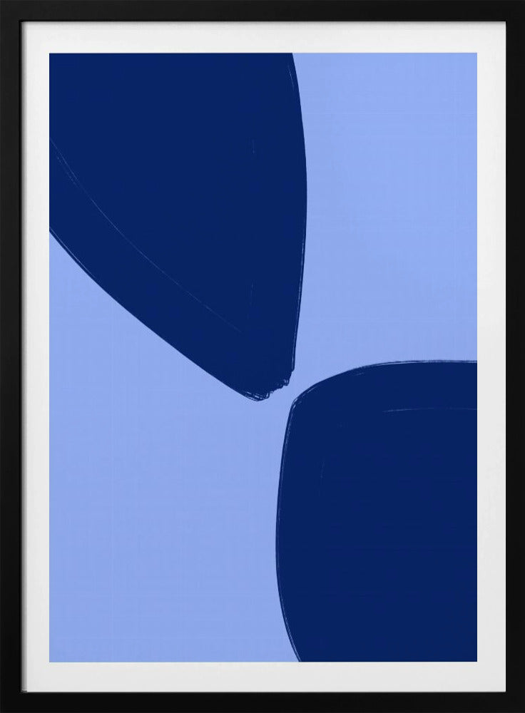 Blue Petal Shapes | Poster