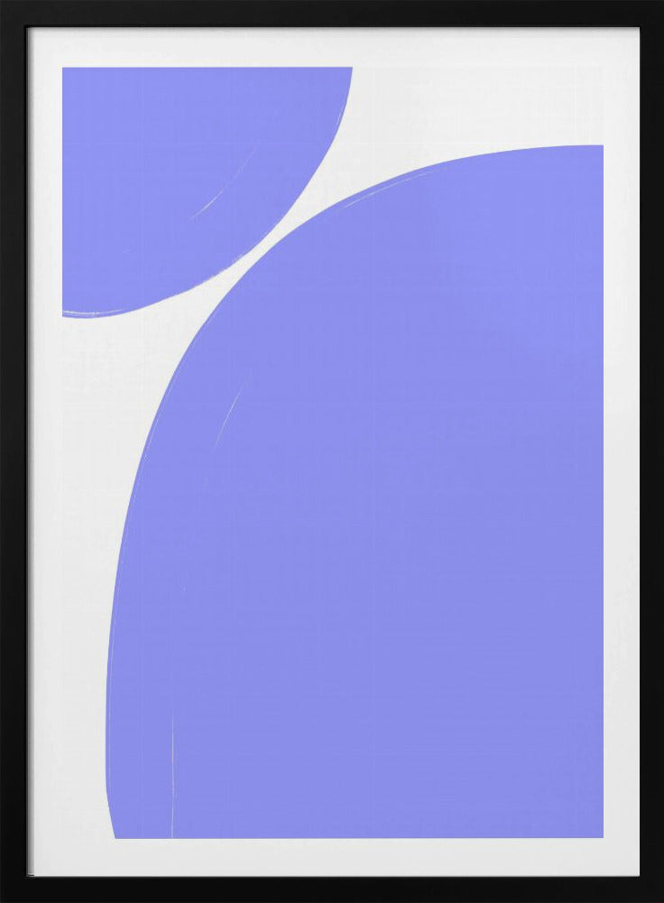 Zachte paarse rondingen | Poster