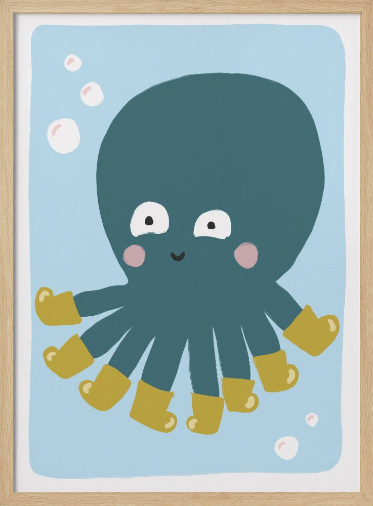 Plezier met gelaarsde octopus | Poster