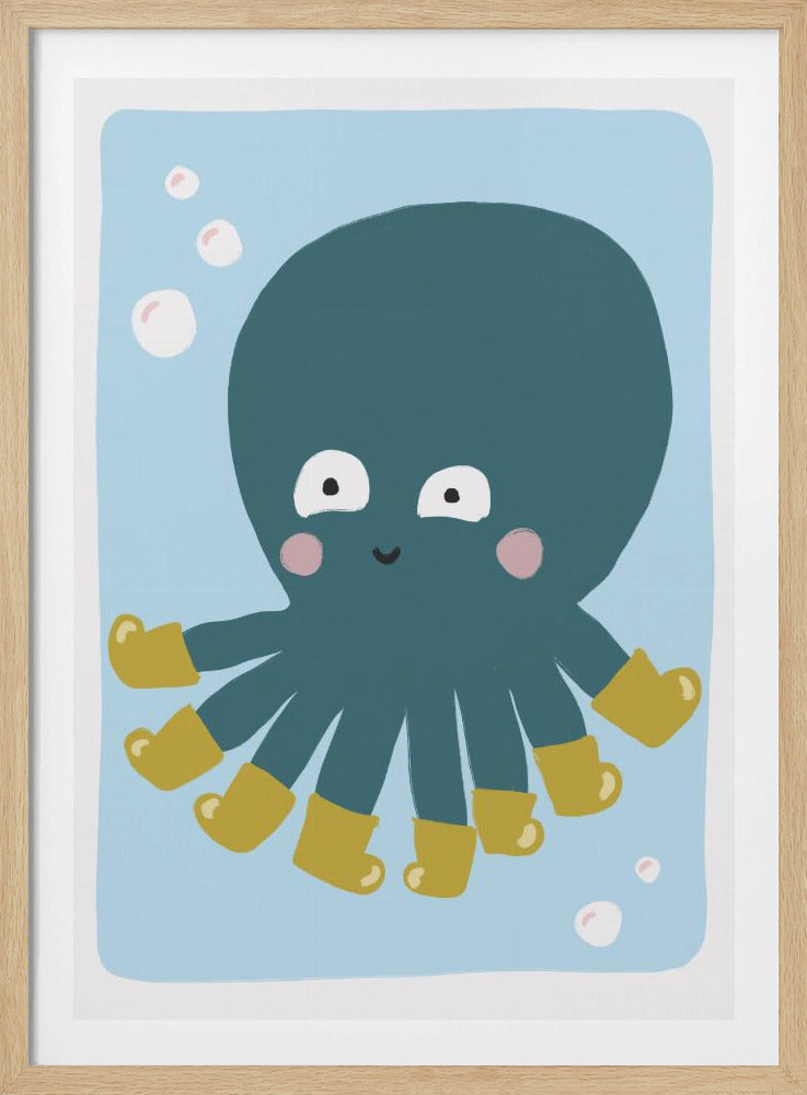 Plezier met gelaarsde octopus | Poster