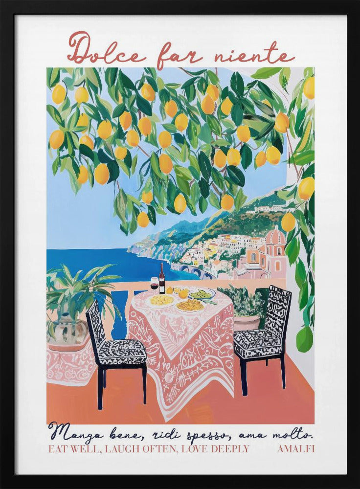 Eet goed Amalfi | Poster