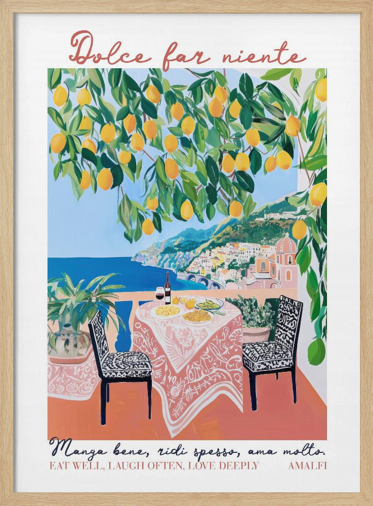 Eet goed Amalfi | Poster