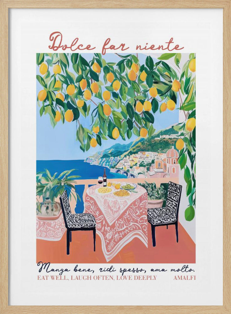 Eet goed Amalfi | Poster