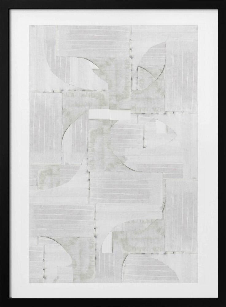 Geometrische witte vormen | Poster