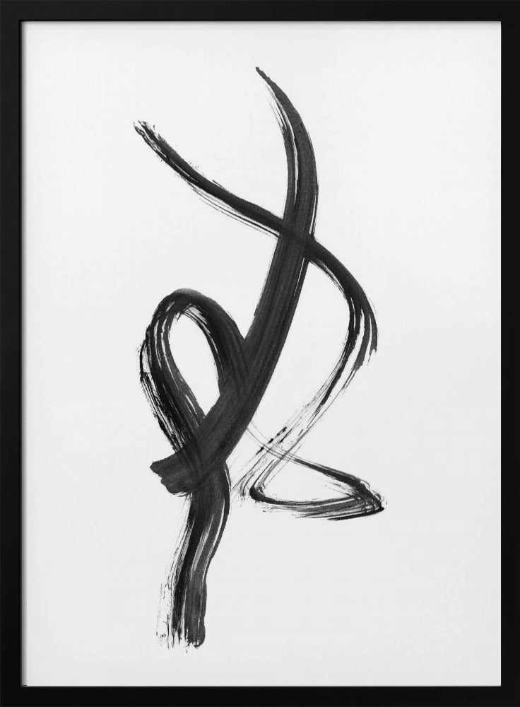 Penseelstreek01 18x24 | Poster