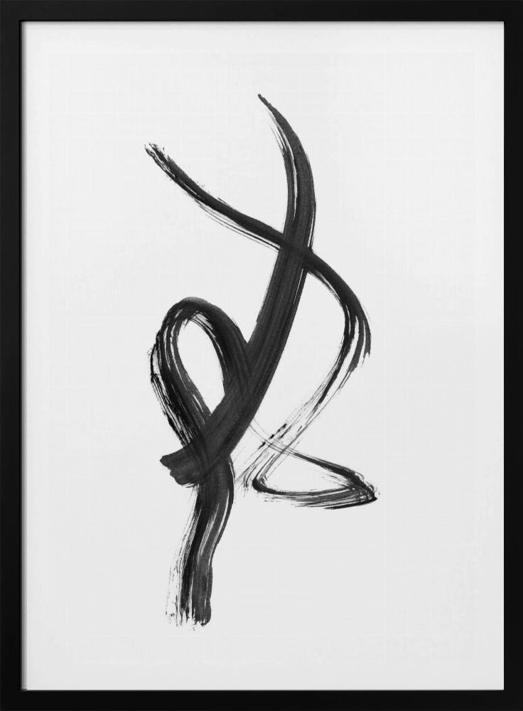 Penseelstreek01 18x24 | Poster