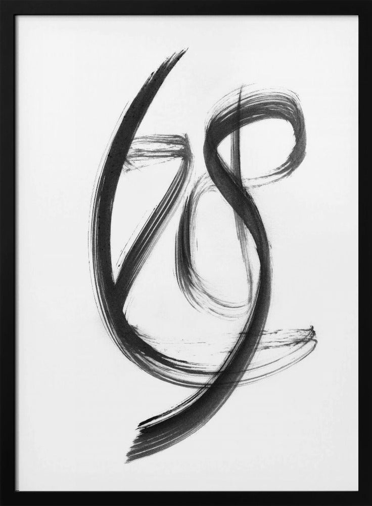 Penseelstreek02 18x24 | Poster