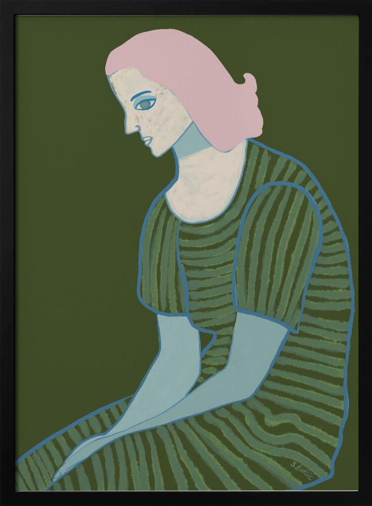 Zittende dame | Poster
