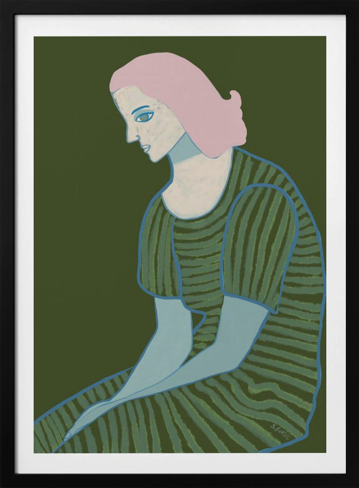 Zittende dame | Poster