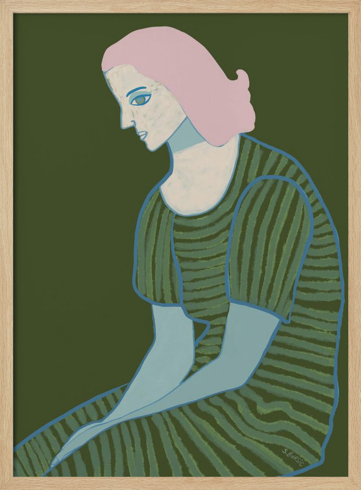 Zittende dame | Poster