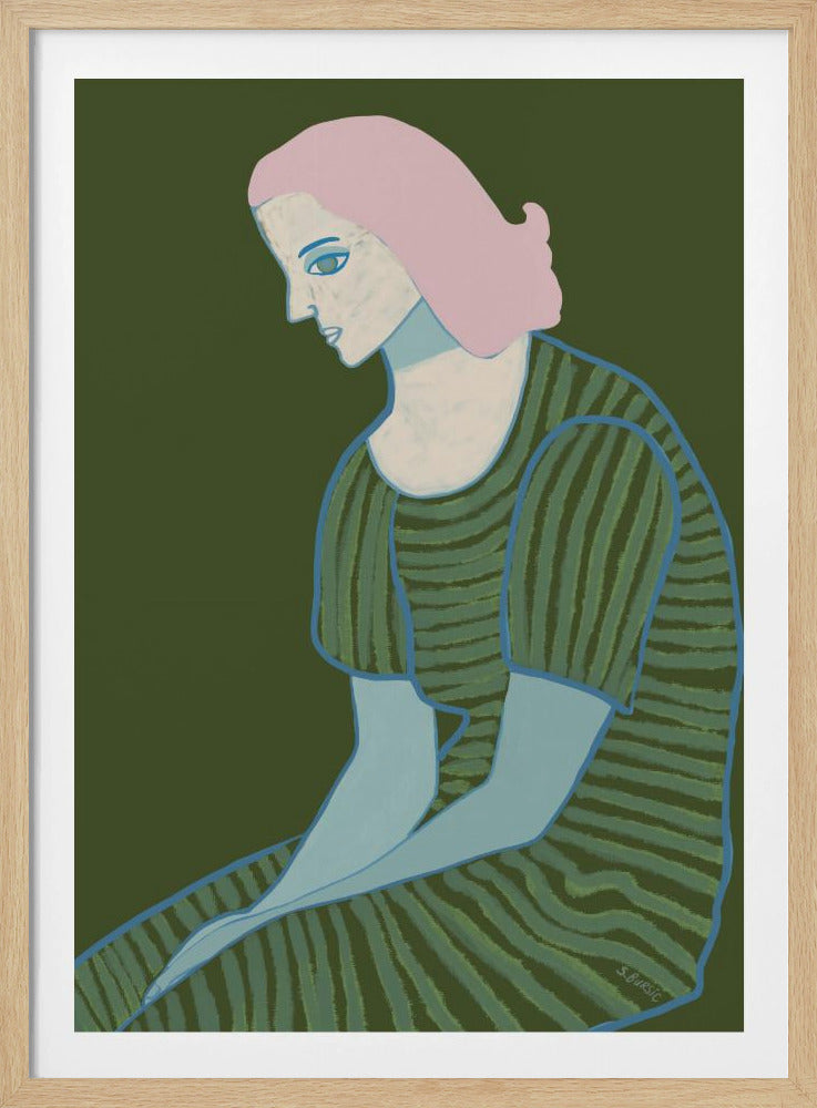 Zittende dame | Poster