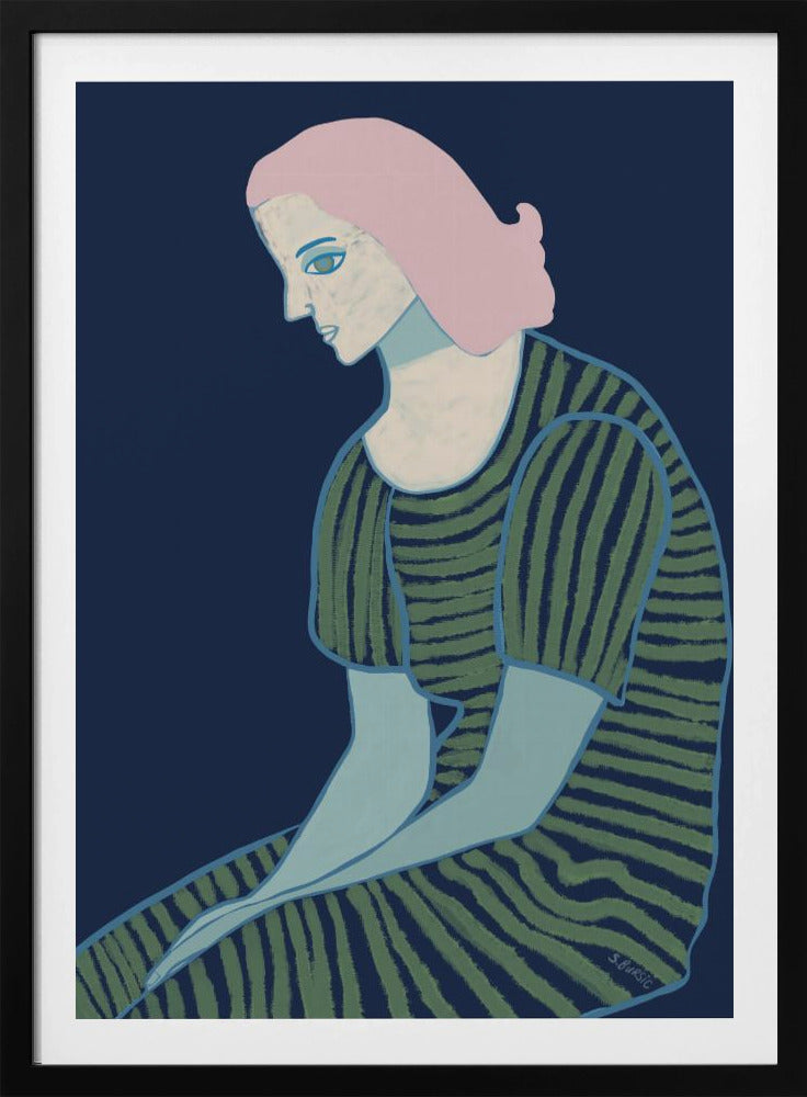 Zittende dame | Poster