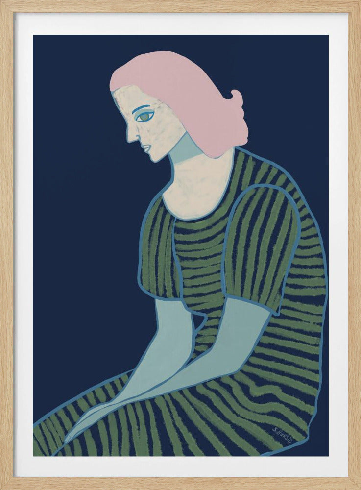 Zittende dame | Poster