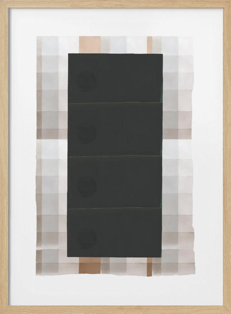 Monochroom mozaïek | Poster
