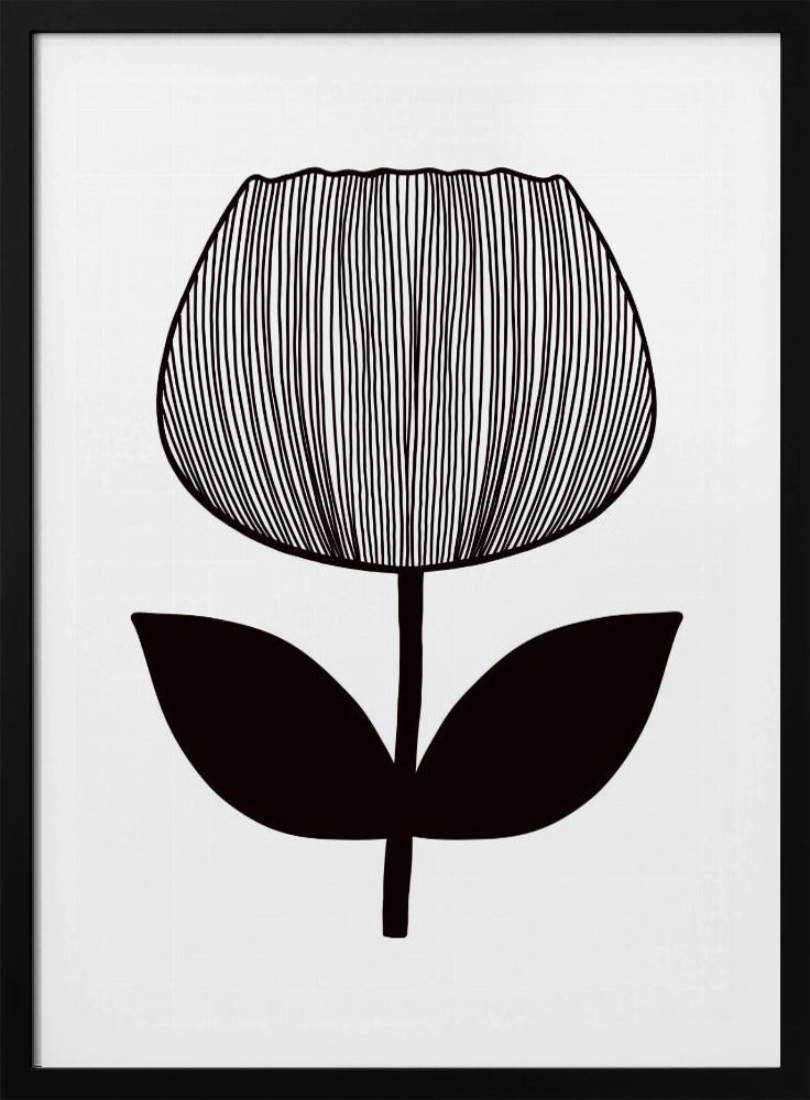 Monochrome bloesem | Poster