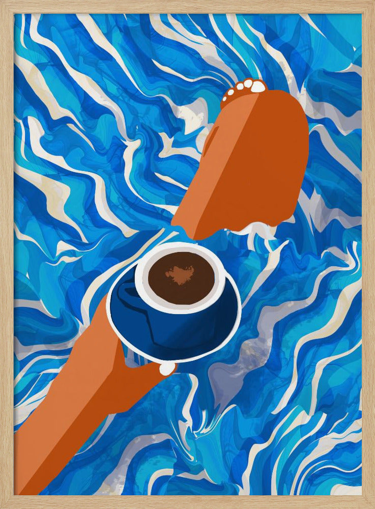 Ontspannen zondagochtend | Poster