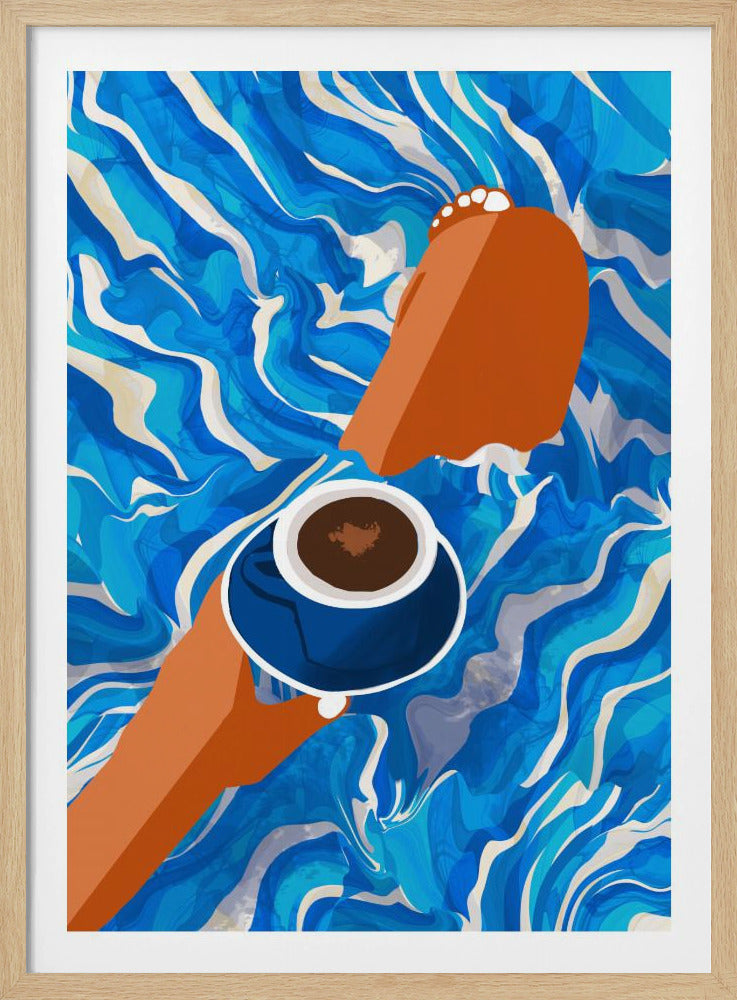 Ontspannen zondagochtend | Poster