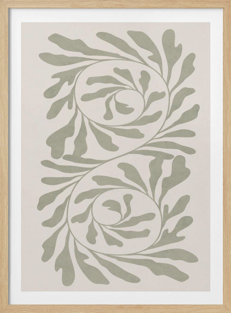 Olijfgroen Abstract | Poster