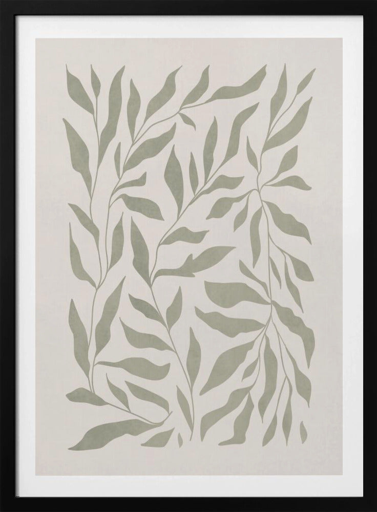 Olijfgroene bladeren | Poster