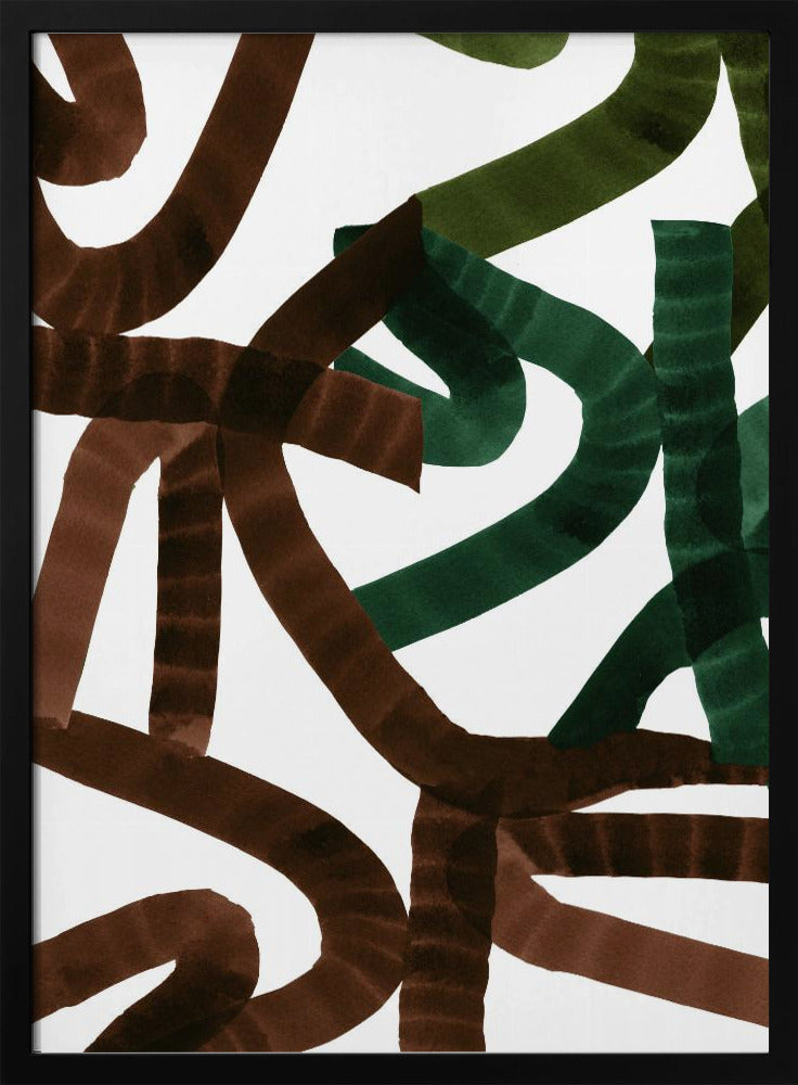 Weelderige lijnen | Poster