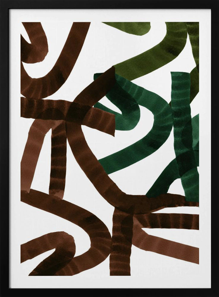 Weelderige lijnen | Poster