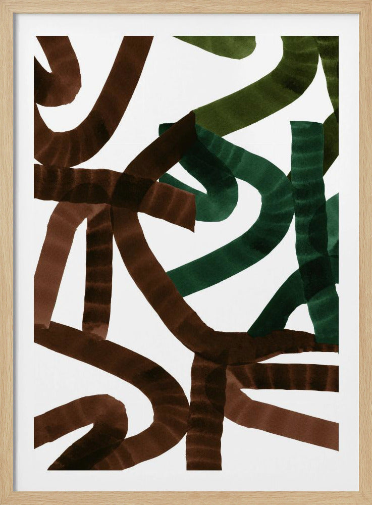 Weelderige lijnen | Poster