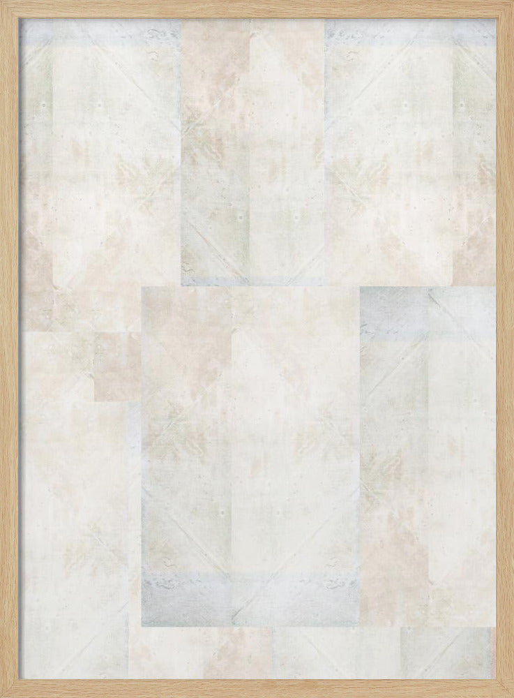 Zacht abstract geometrisch patroon | Poster