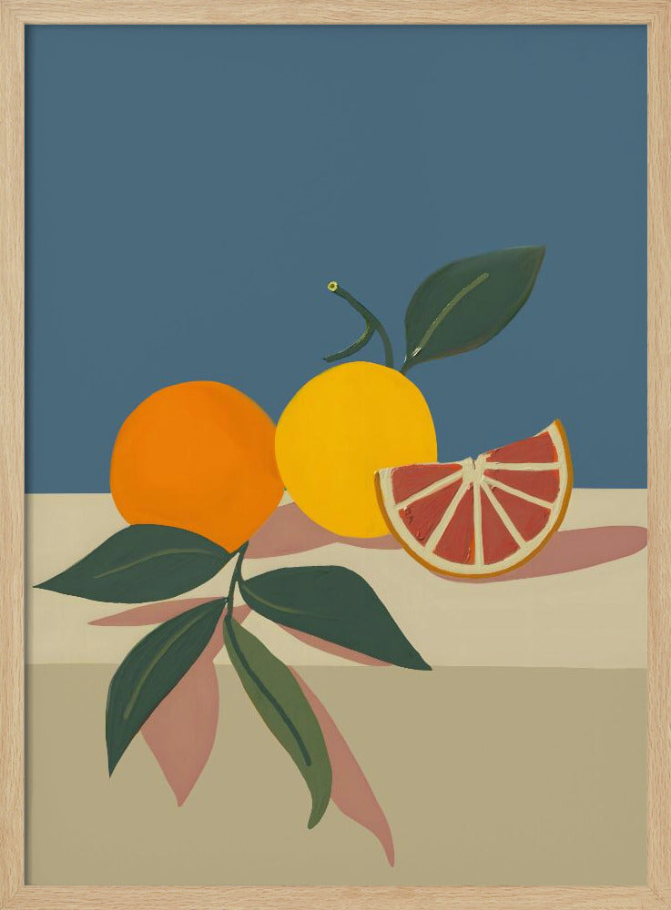 Orange and Yellow Citrus Fruits | Poster