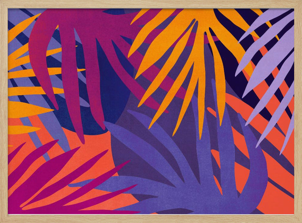 Levendige junglebladeren | Poster