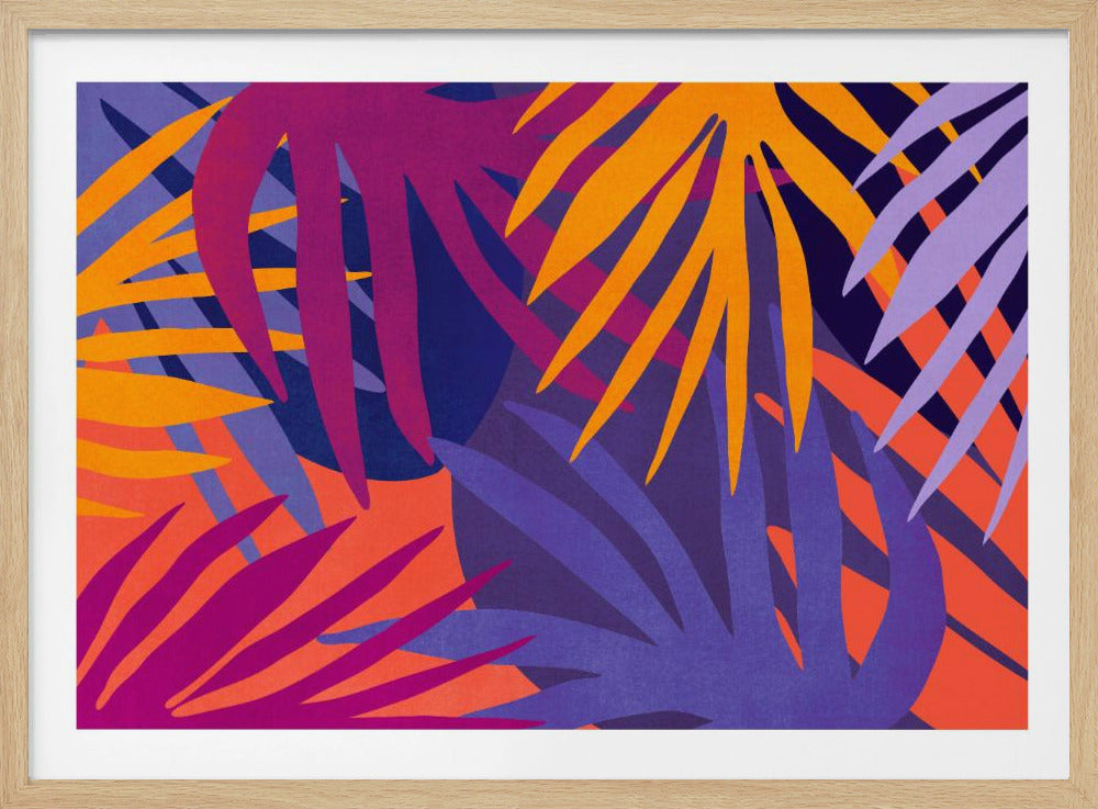 Levendige junglebladeren | Poster