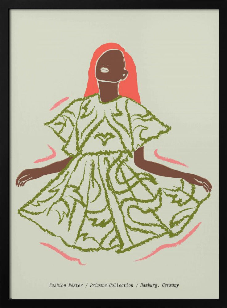 Elegantie in Groen | Poster