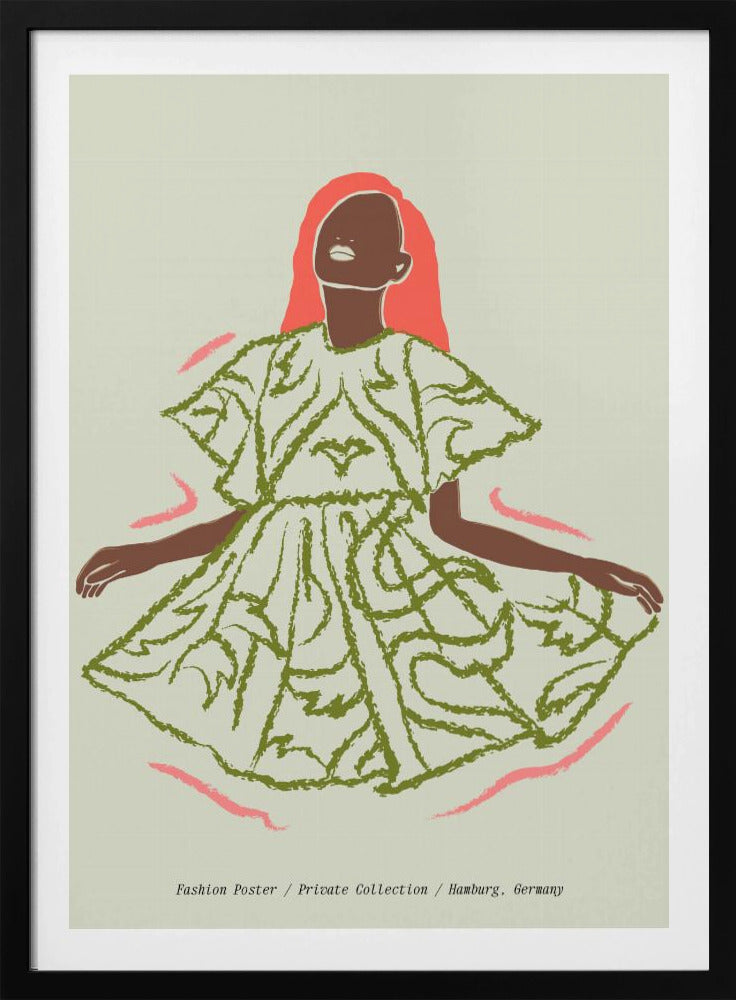 Elegantie in Groen | Poster