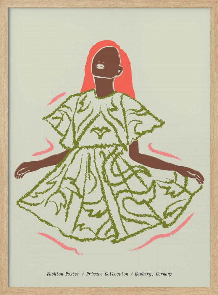 Elegantie in Groen | Poster