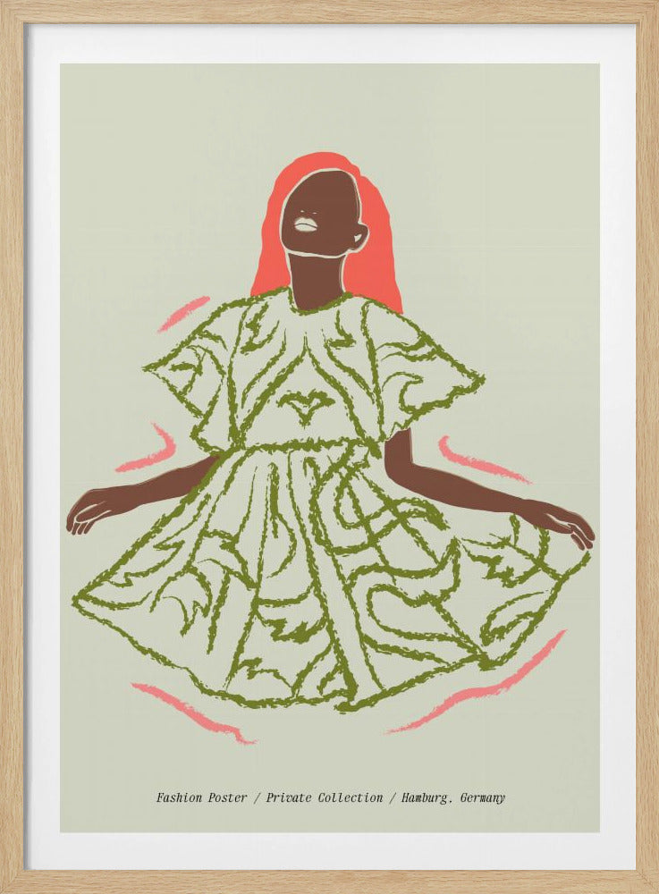 Elegantie in Groen | Poster
