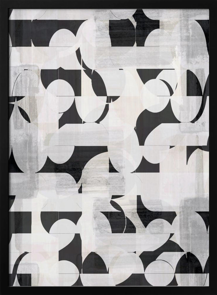 Geometrische vormen en monochrome tinten | Poster