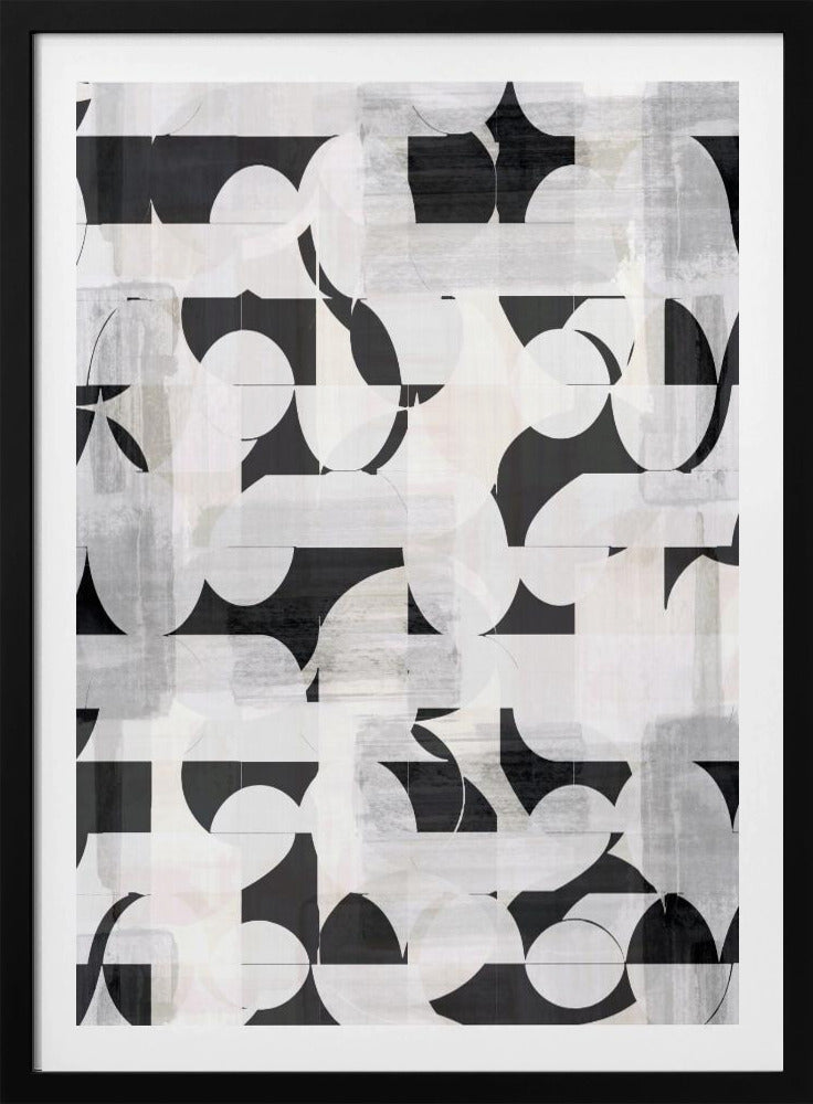 Geometrische vormen en monochrome tinten | Poster