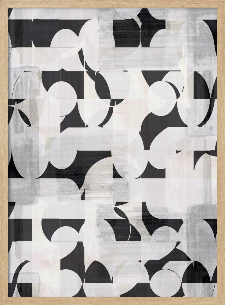 Geometrische vormen en monochrome tinten | Poster