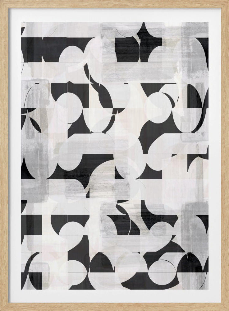Geometrische vormen en monochrome tinten | Poster