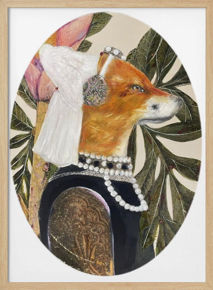 Vos gekleed in renaissancekleding | Poster