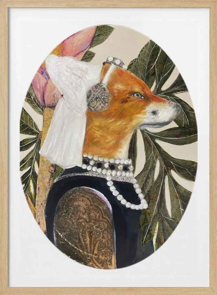 Vos gekleed in renaissancekleding | Poster