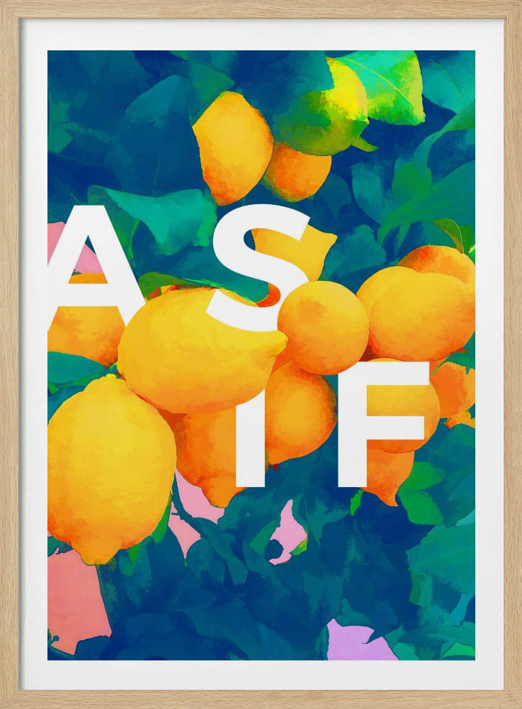 Felgele citroenen | Poster