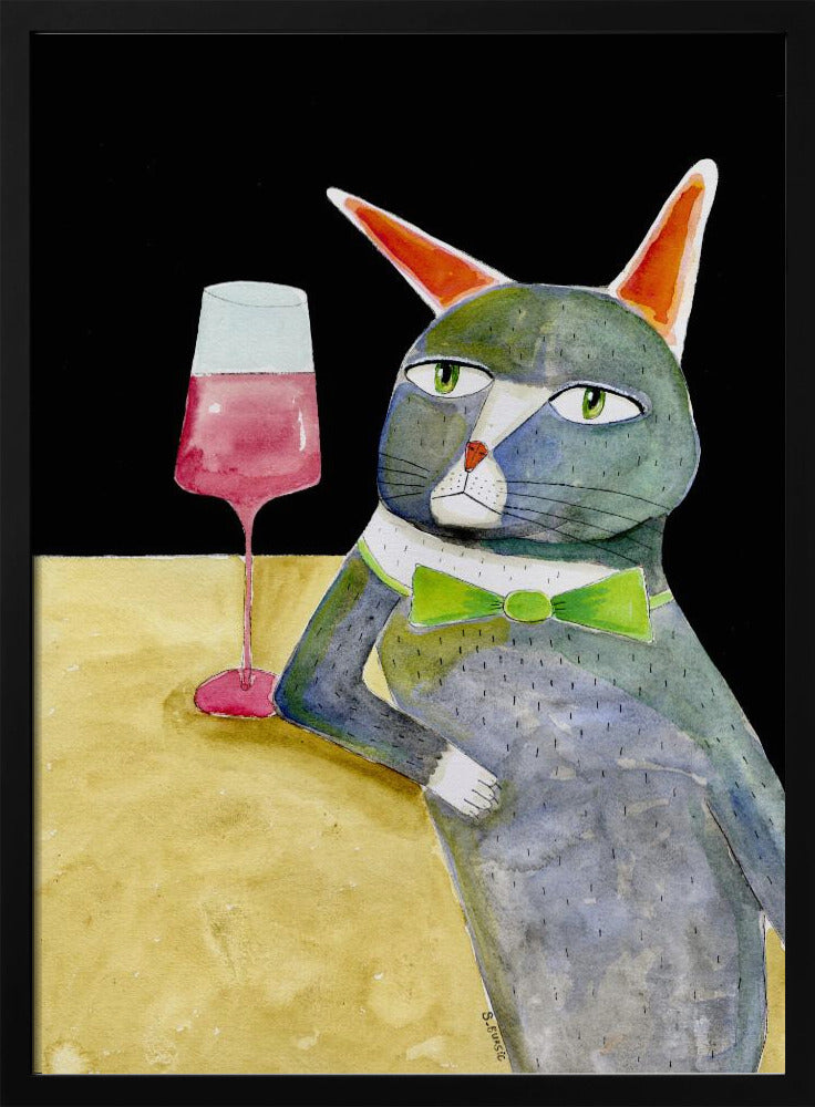 Kat aan de bar | Poster