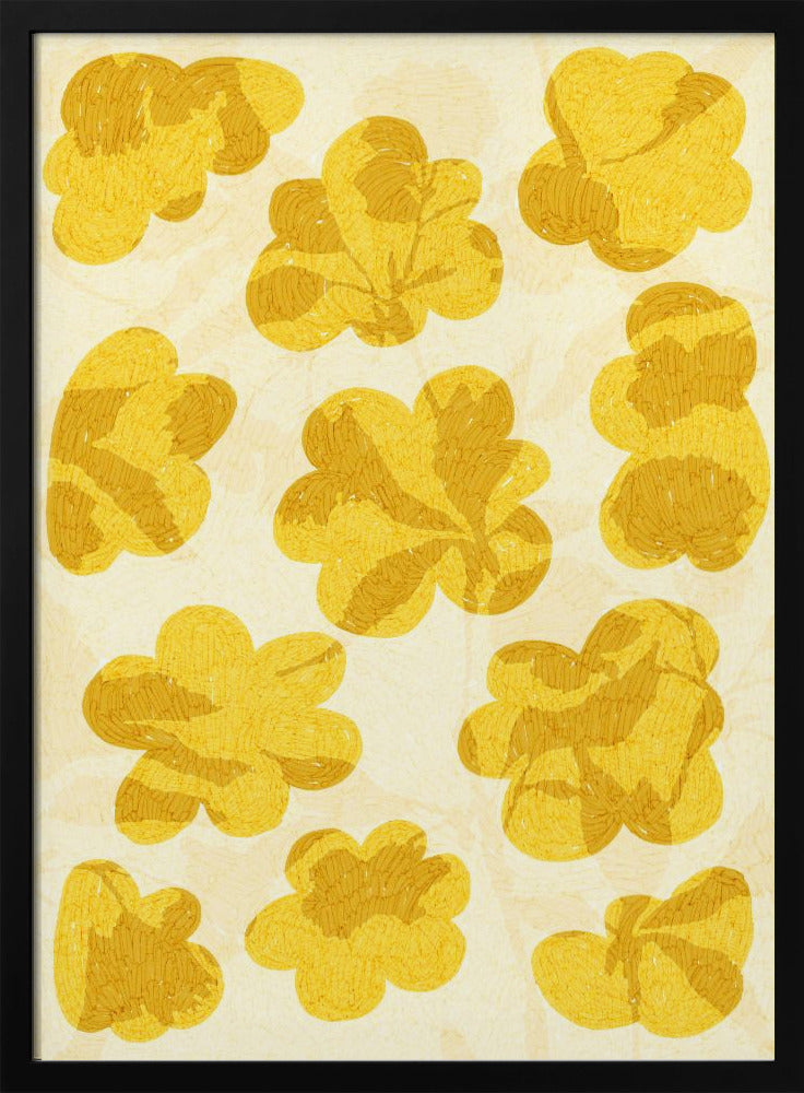 Gouden Bloemen | Poster