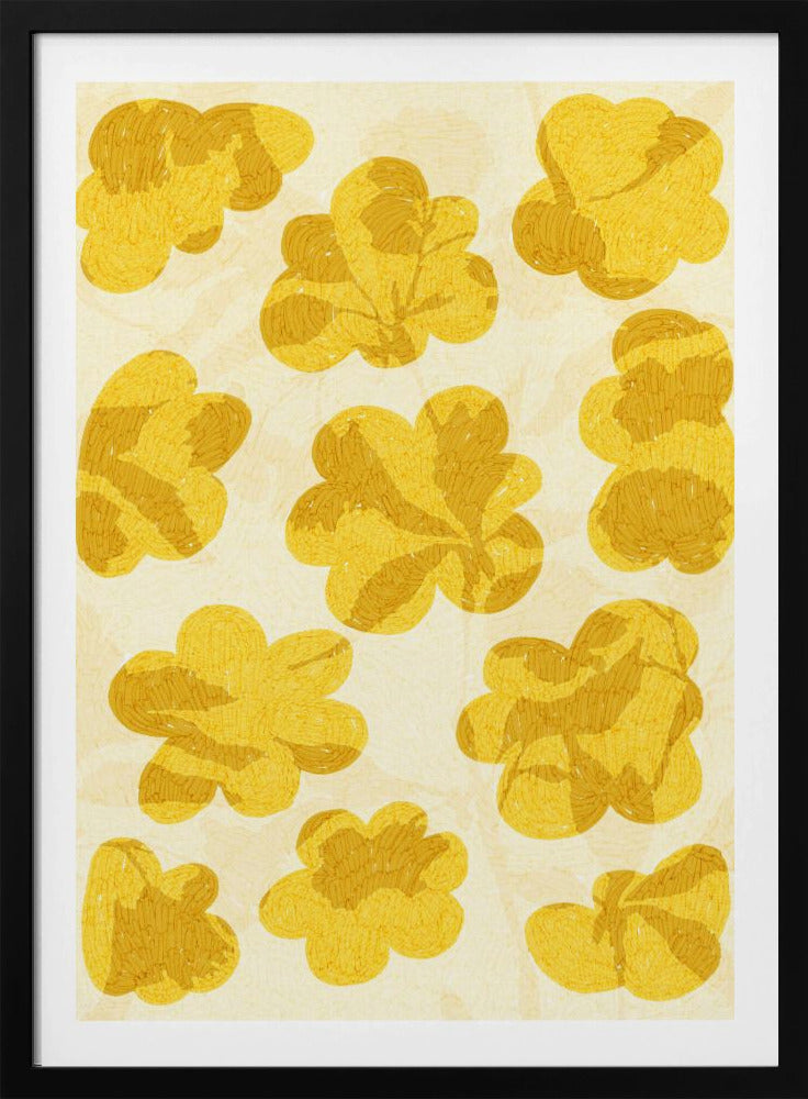 Gouden Bloemen | Poster