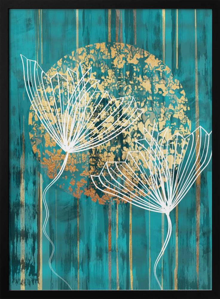 Abstracte botanische kunstprint | Poster
